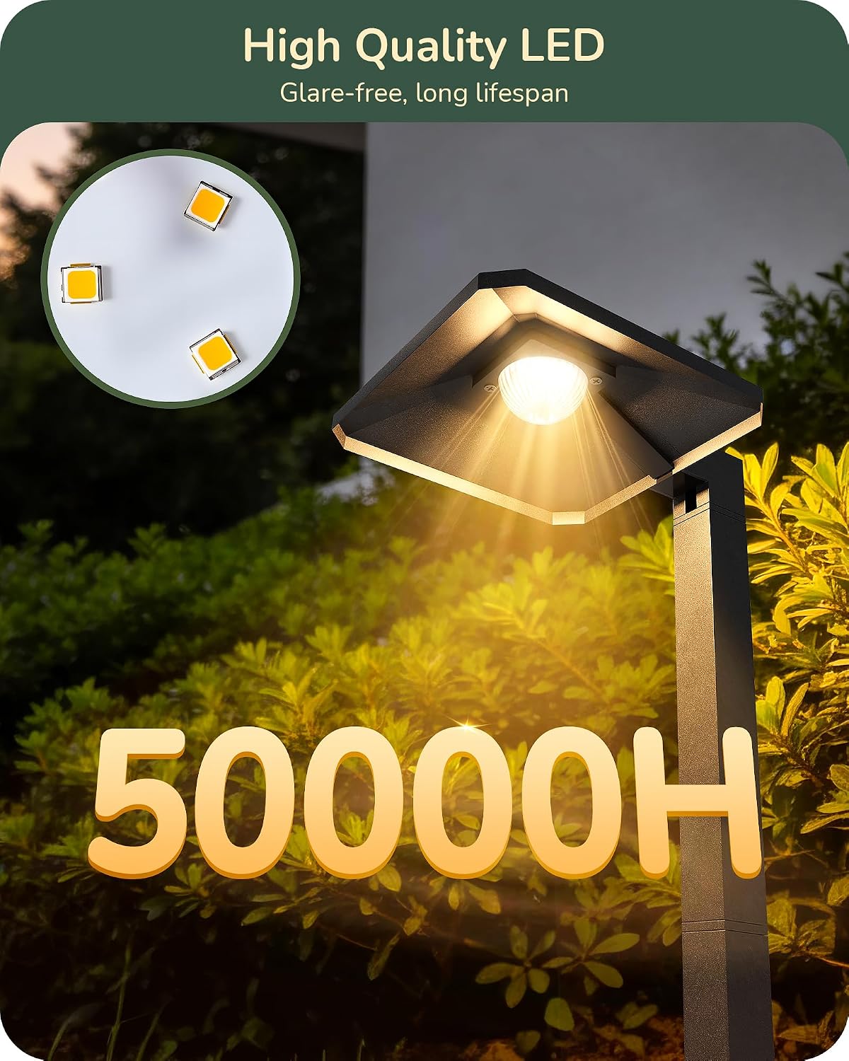 Iluminación paisaje bajo voltaje aluminio 3000K jardín patio