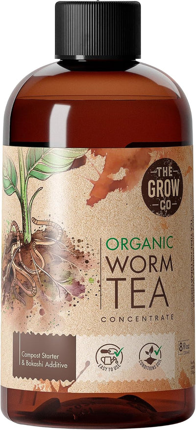 Fertilizante orgánico de lombrices 8oz para suelo y cosecha