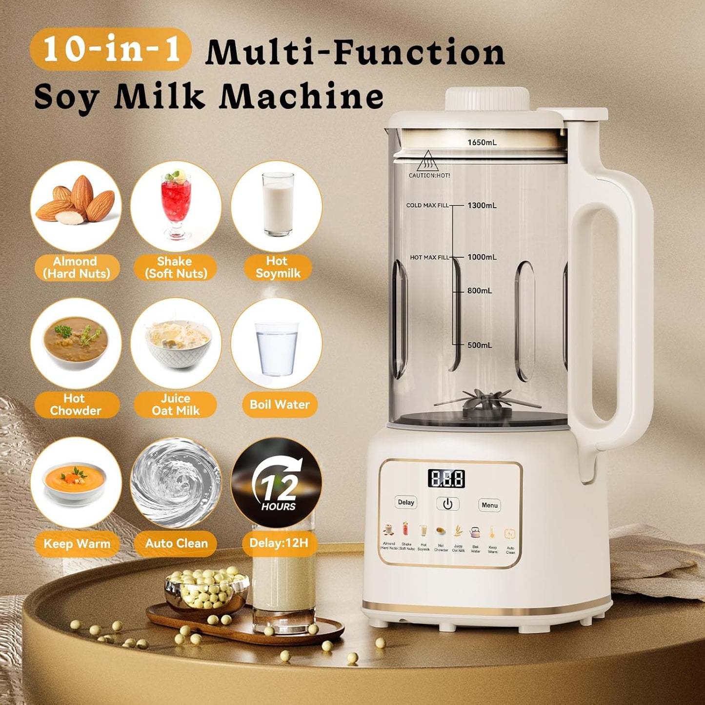 Máquina 10en1 para hacer leche vegetal