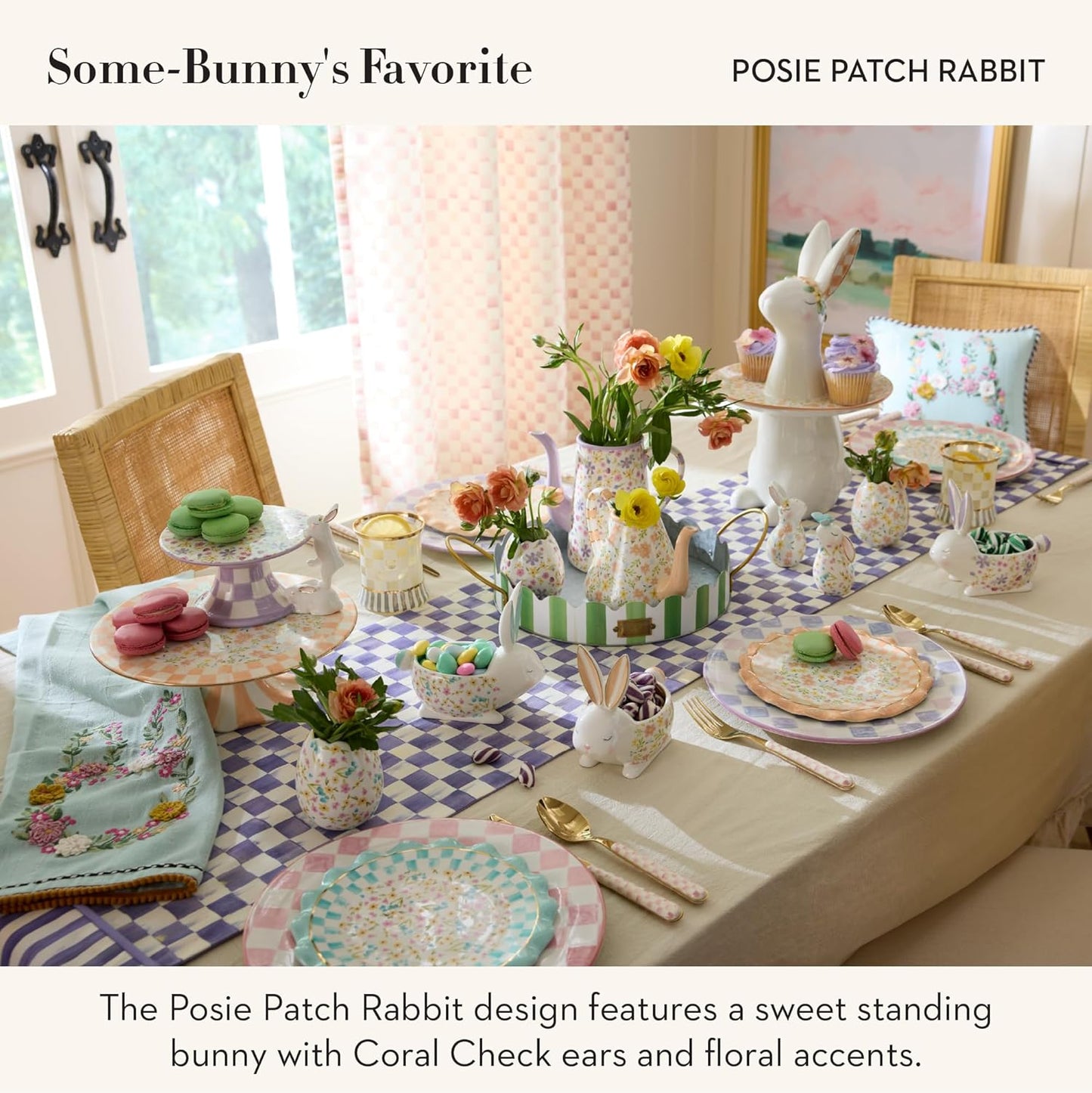 Base de conejo decorativa para floreros Posie Patch