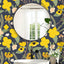Papel tapiz autoadhesivo floral 17.3x9.8pulg