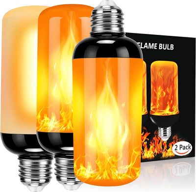 Bombilla LED E26 con efecto llama realista y sensor gravedad