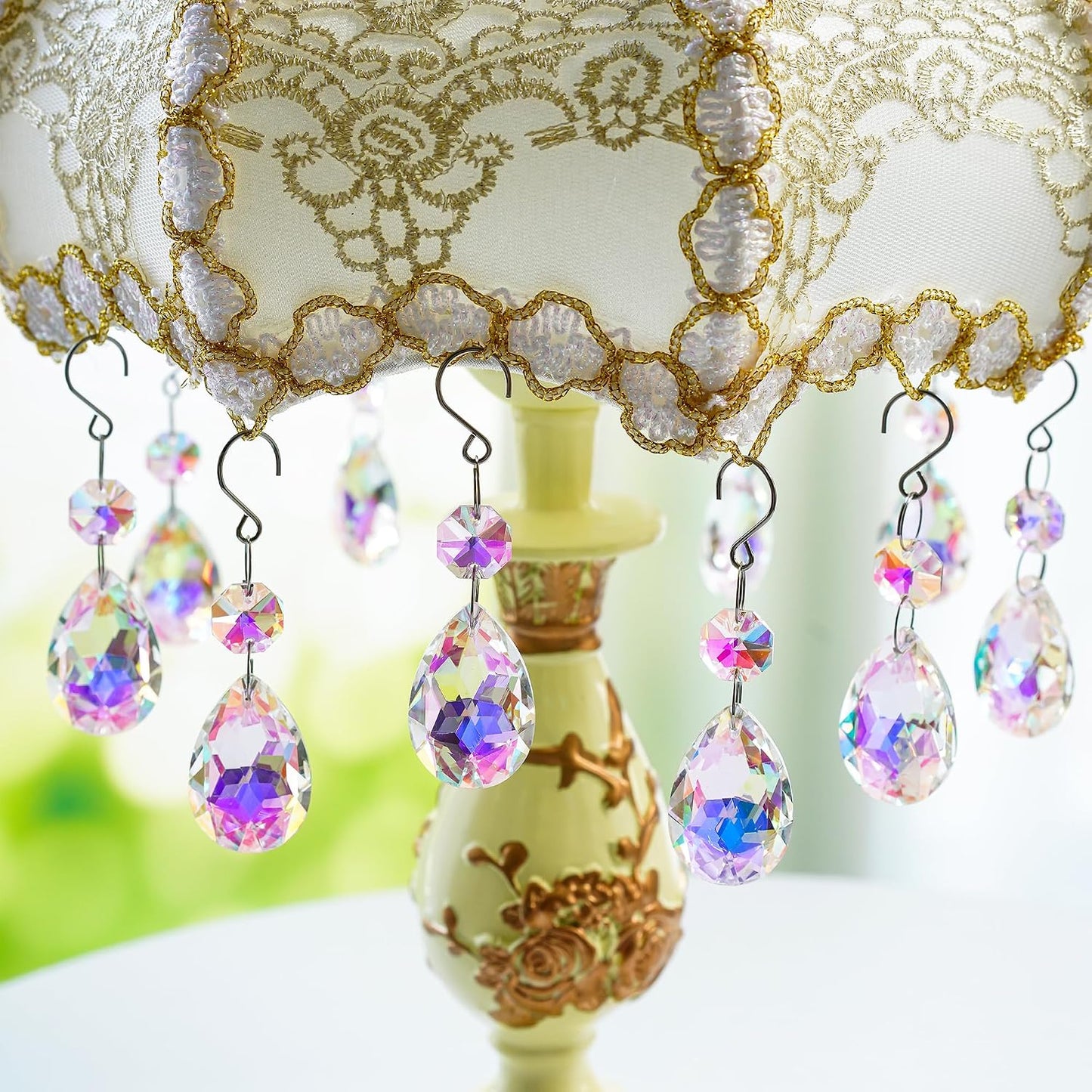 Atrapasol cristal 3pulg prismas colgantes 10pzas decoración