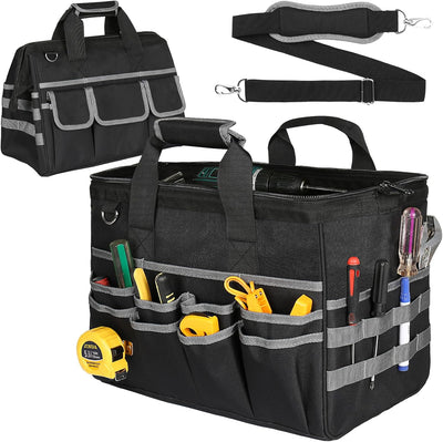 Bolsa herramientas 16.5pulg 29 bolsillos organizador portátil