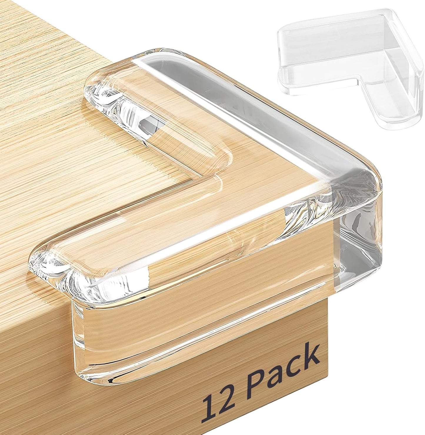 Pack 12 Protectores Esquina Mesa Transparente Seguridad