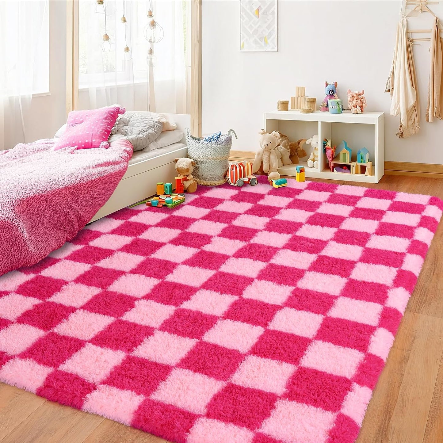 Alfombra mullida moderna 4x6ft antideslizante sala dormitorio