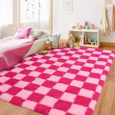 Alfombra mullida moderna 4x6ft antideslizante sala dormitorio