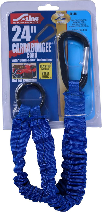Cordón elástico 24pulg goma látex trenzada poliéster anillo acero