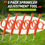 Pack 5 herramientas ajuste aspersores comp Hunter PGP Rain Bird