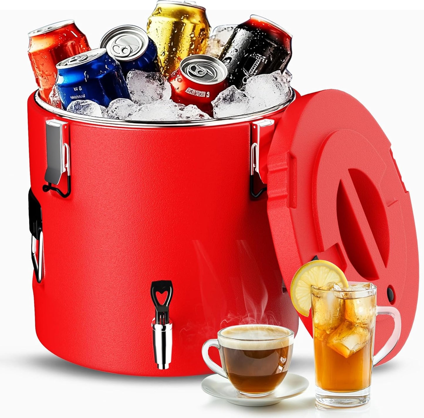 Dispensador bebidas acero inox 4gal mango espiga térmico