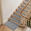 Peldaños escalera interior 9.5x36pulg con alfombra