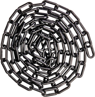 Cadena plástica negra 1.5x100' resistente UV