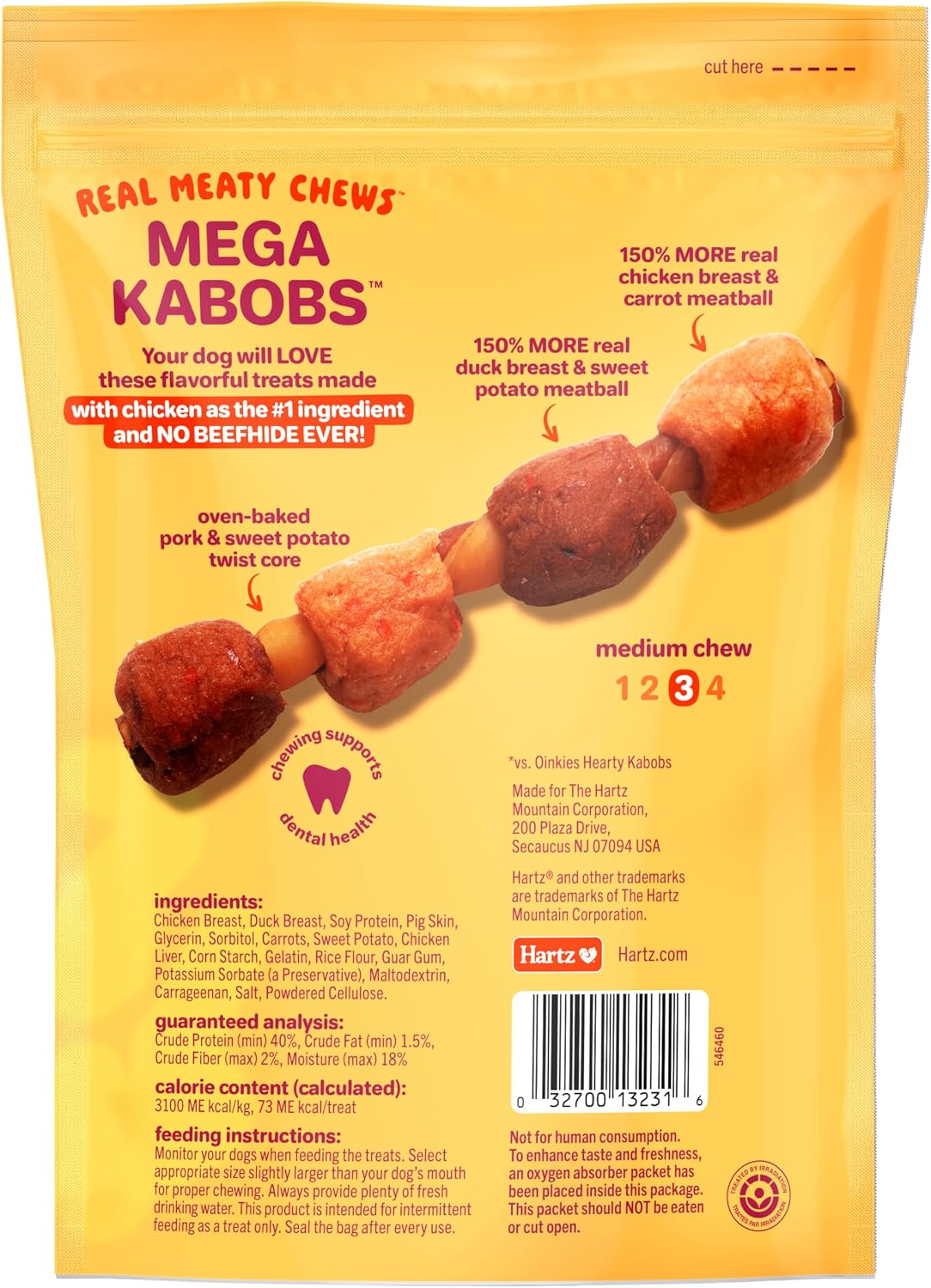 Kabobs de pollo pato zanahoria batata 8 unidades