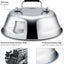 Set 3 cubiertas acero inox 12x9pulg para parrilla