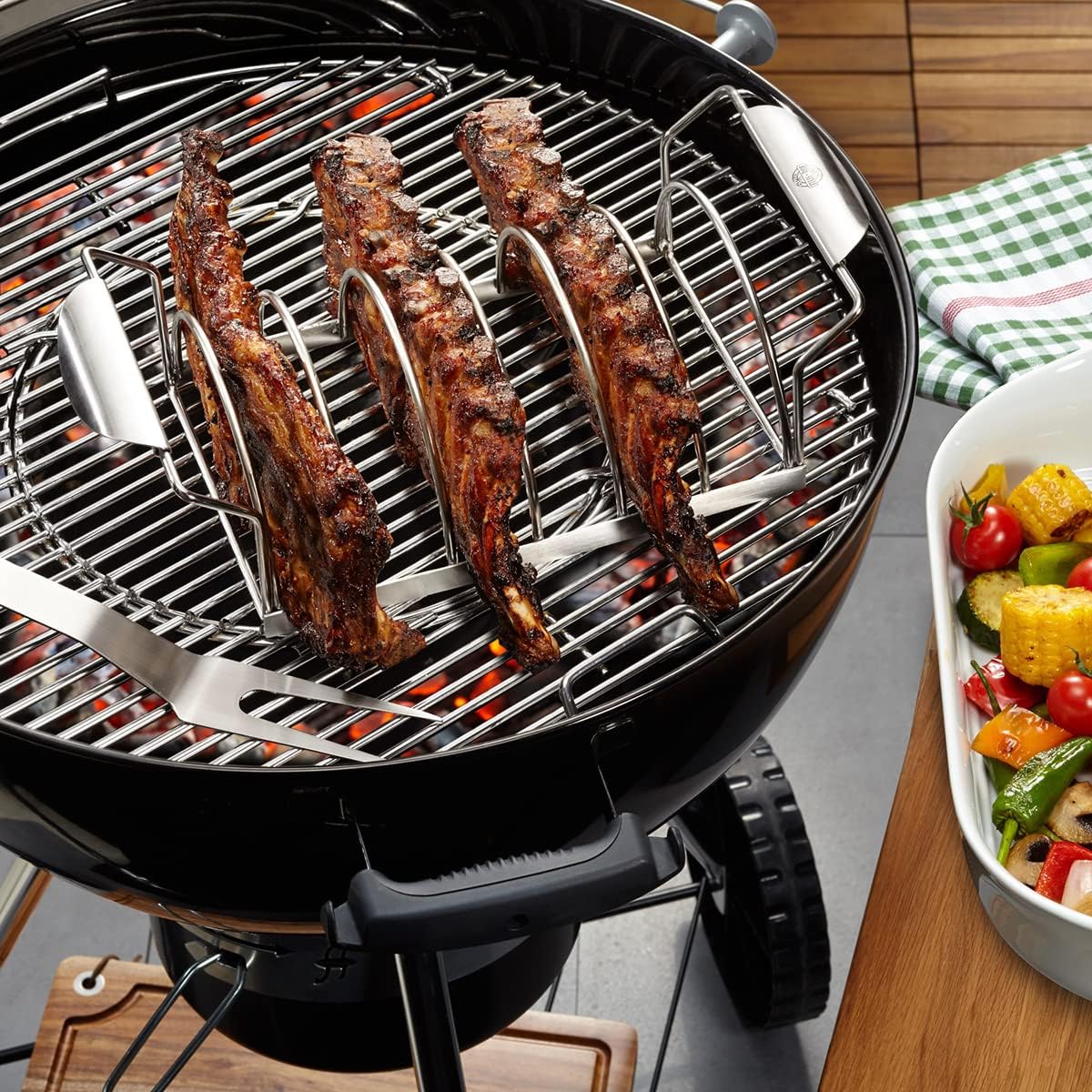 Rejilla barbacoa para 6 porciones horno parrilla