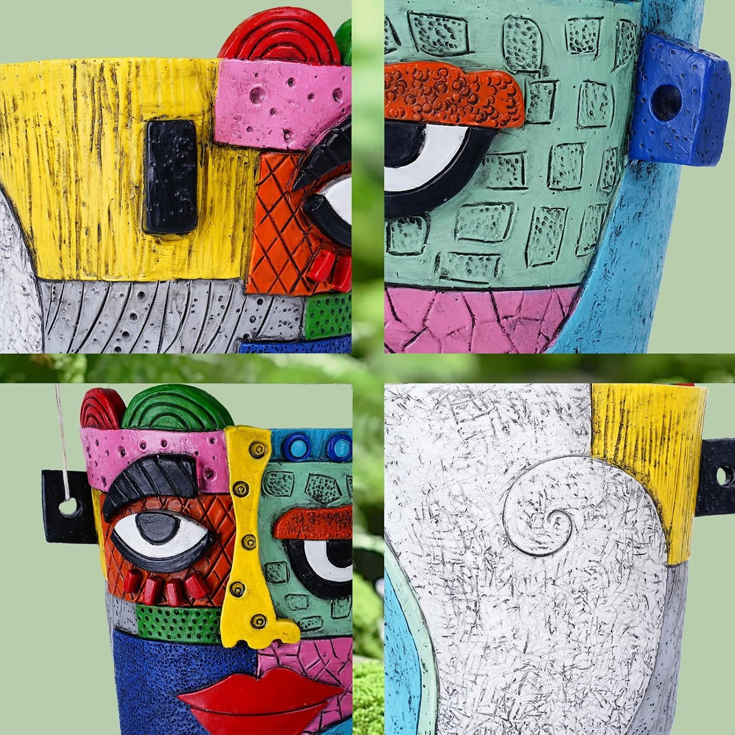 Maceta cara abstracta Picasso para plantas interior y jardín