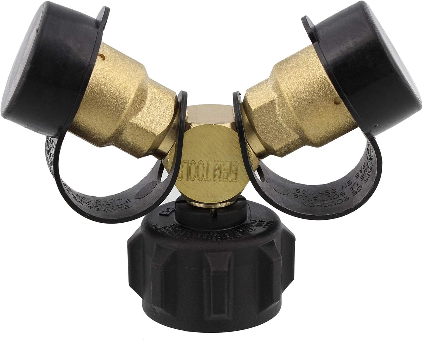 Divisor gas propano 2 vías T y Y con rosca Acme QCC1