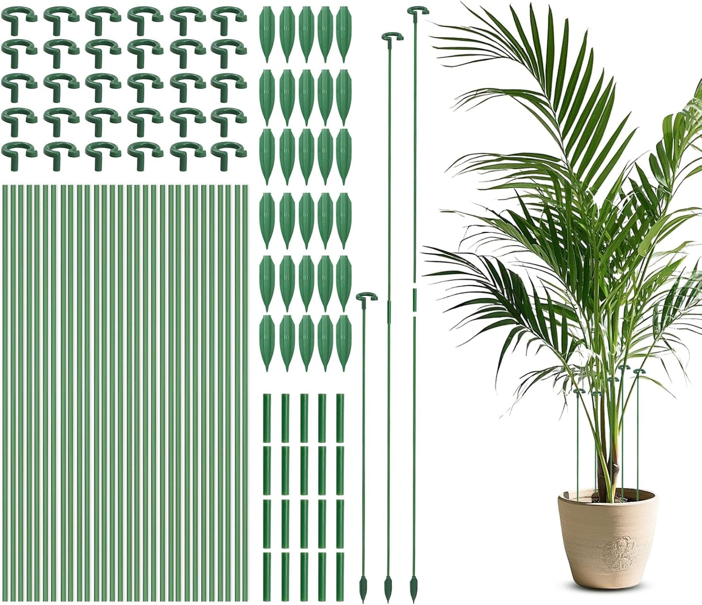 30 Estacas Soporte Plantas 14.6pulg Interior
