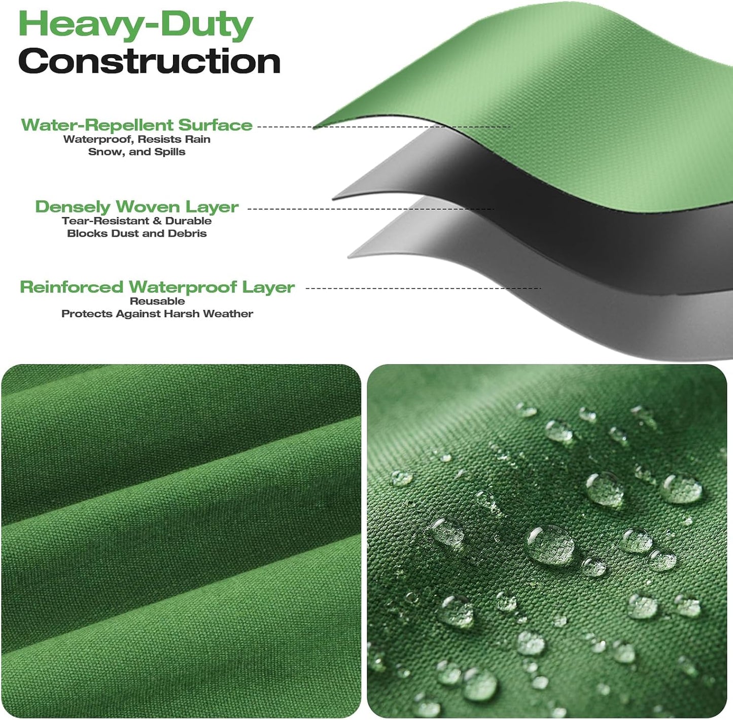Lona exterior 6x8ft impermeable UV resistente