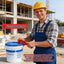 Abrelatas de pintura para cubos plásticos rojos resistentes de 5 galones