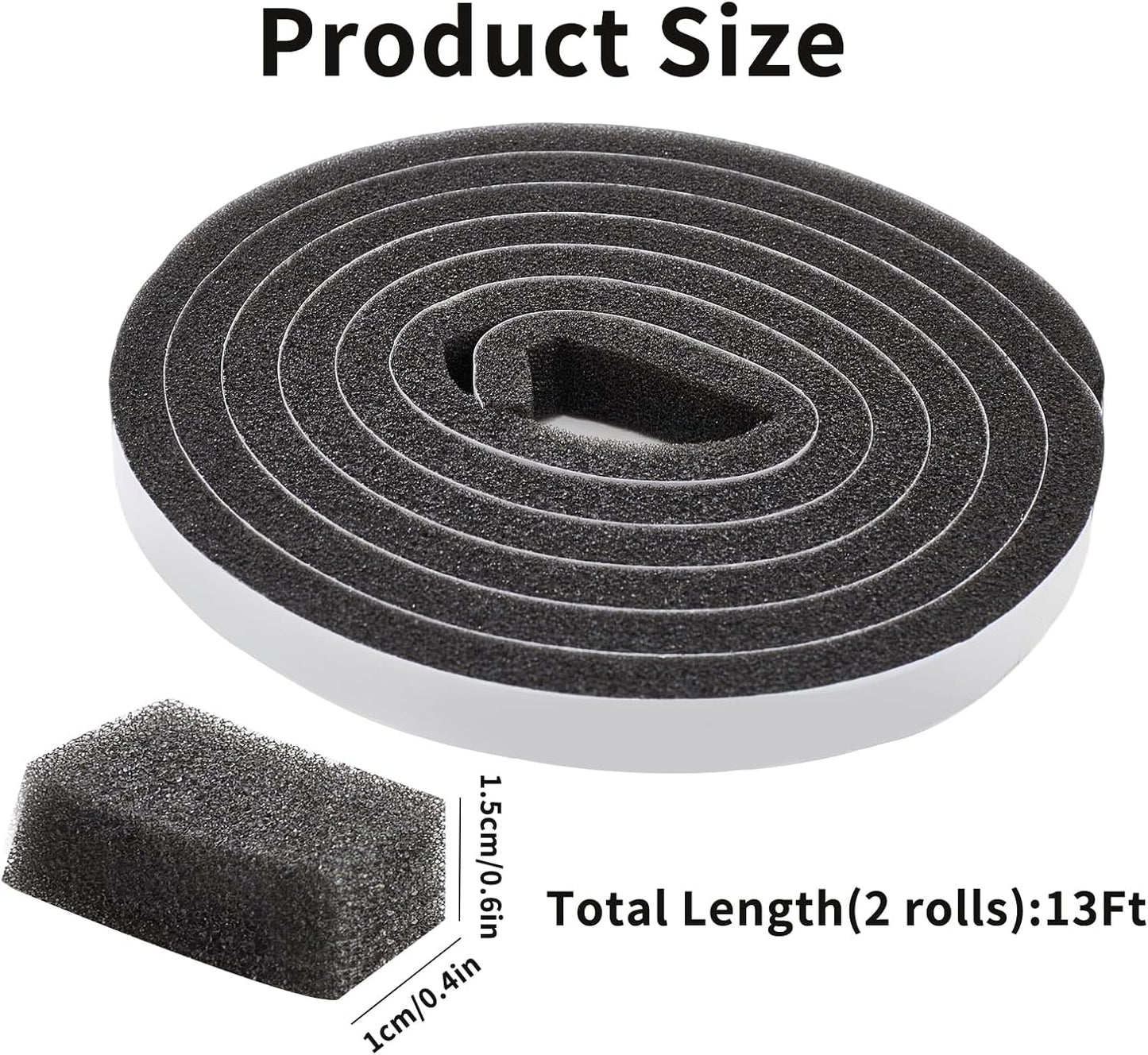 Cinta aislante foam para puertas ventanas 2 Uds
