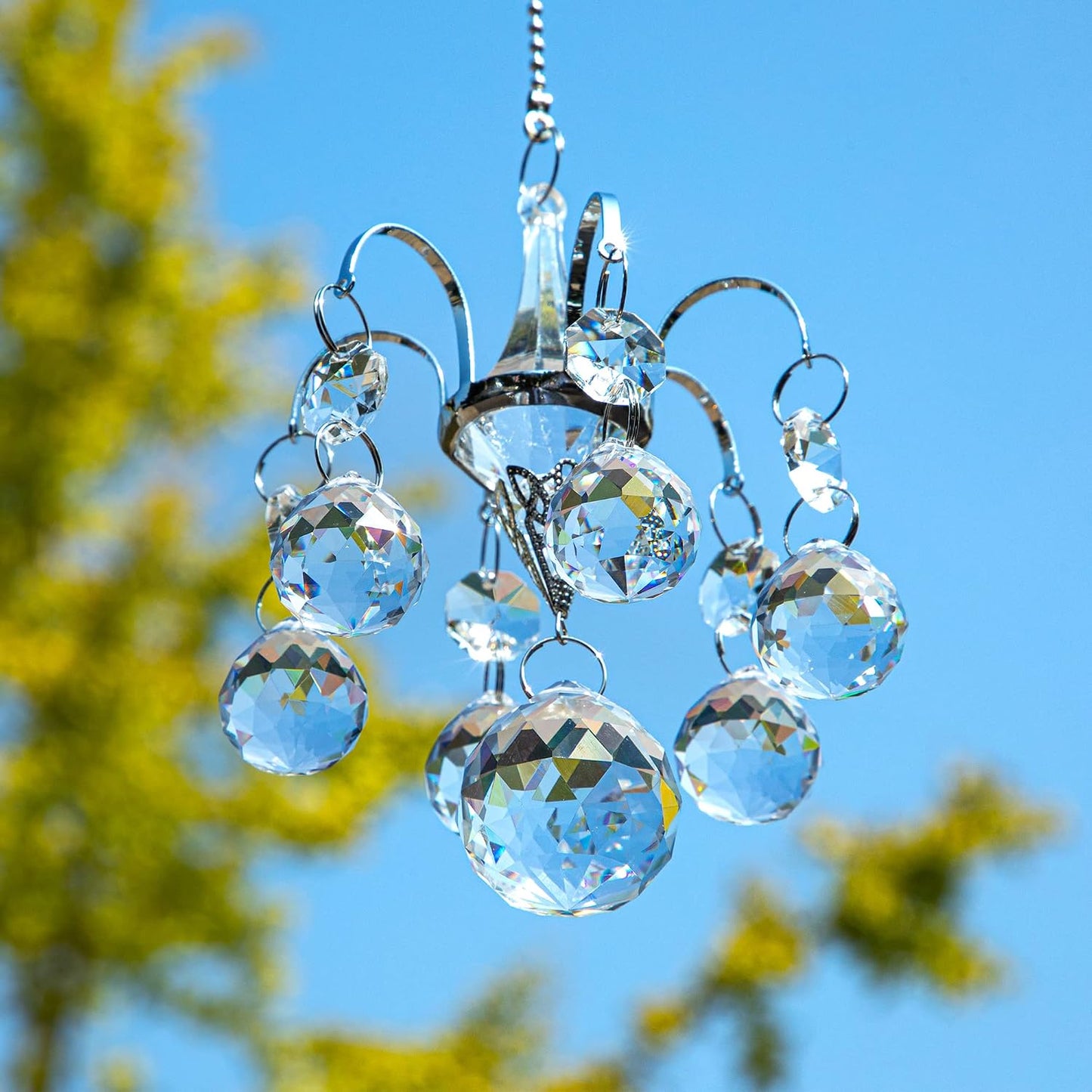 Prismas de cristal colgante fabricante arco iris con gancho