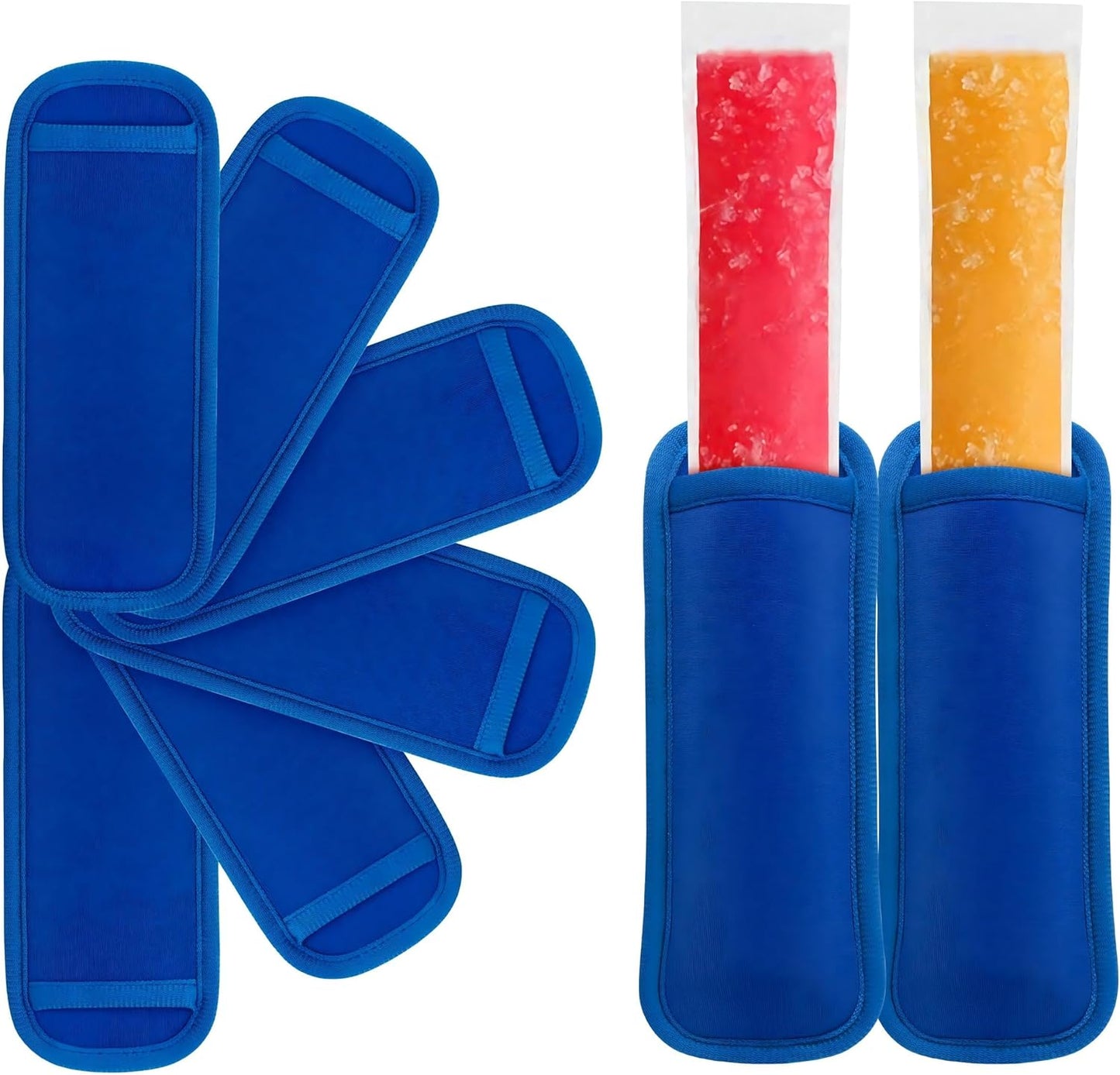 6 Pzas Bolsas Reutilizables Paletas Hielo Niños y Adultos