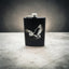 Flask negro Flying Barn Owl 8 oz