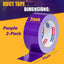 Cinta adhesiva morada resistente 9mil x2pulg x25yardas