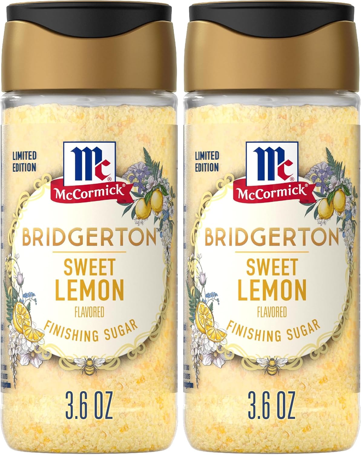 Azúcar de acabado McCormick Bridgerton limón dulce edición limitada paquete de 2