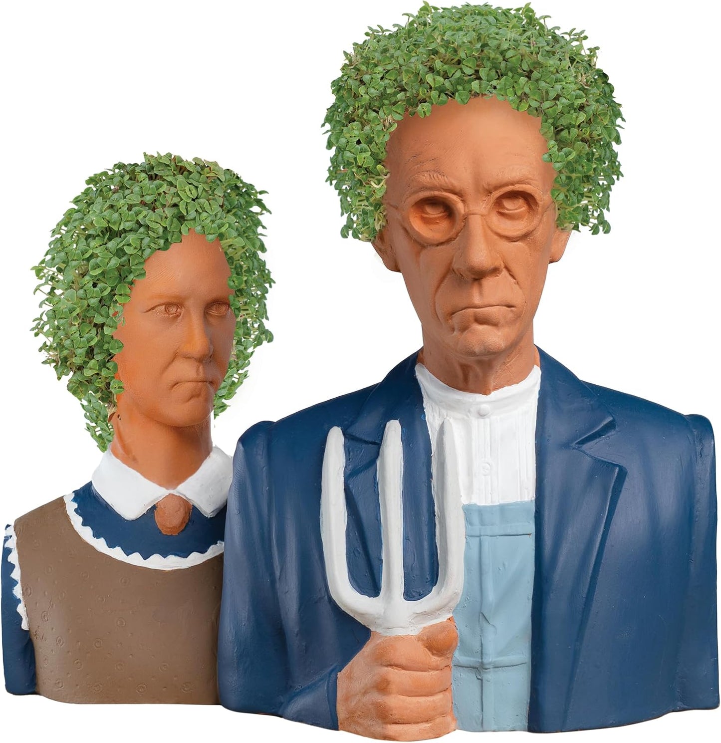 Juego American Gothic con semillas y maceta cerámica