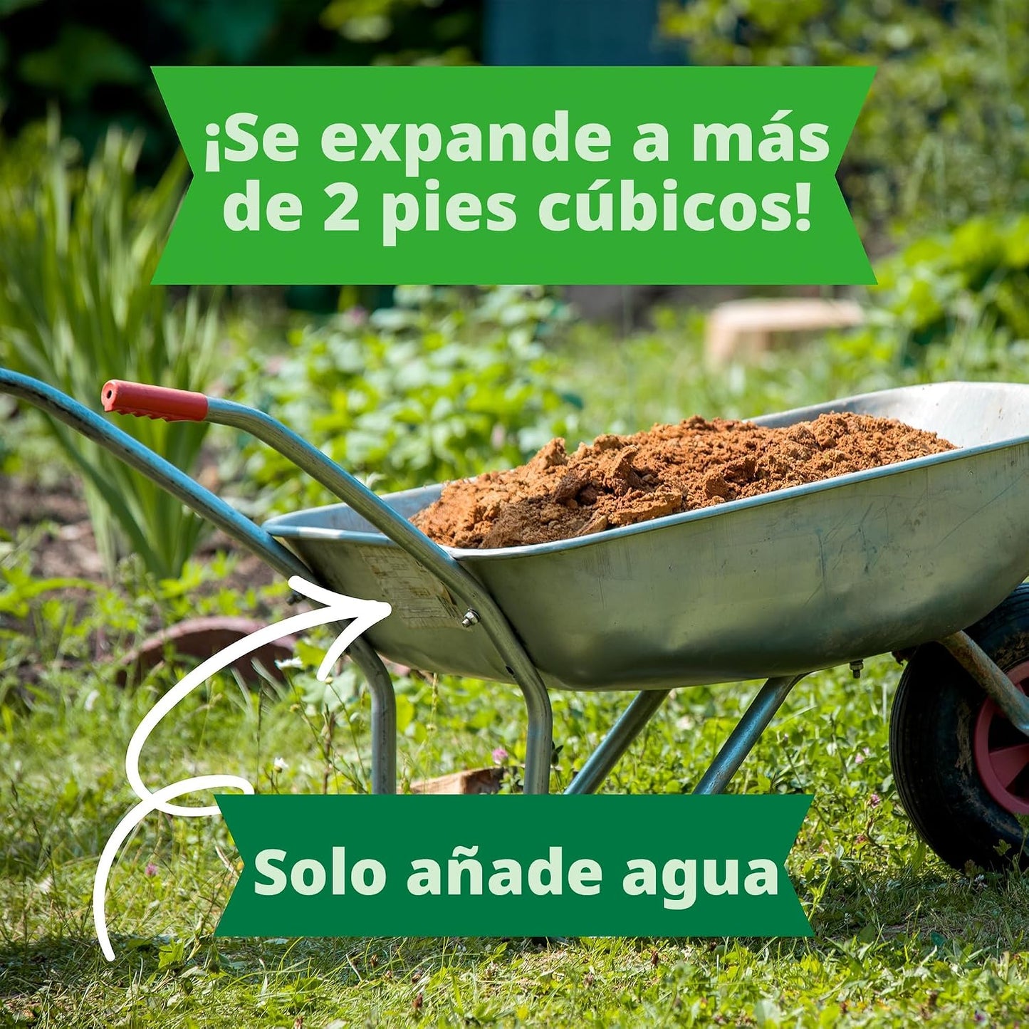 Tierra expandible fibra coco 51qt para semillas y macetas