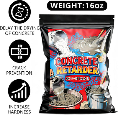 Polvo mezcla concreto retardador agua 16oz