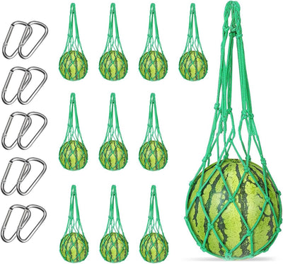 10 Soportes Hamaca Melón con Gancho para Enrejado Jardín Vertical