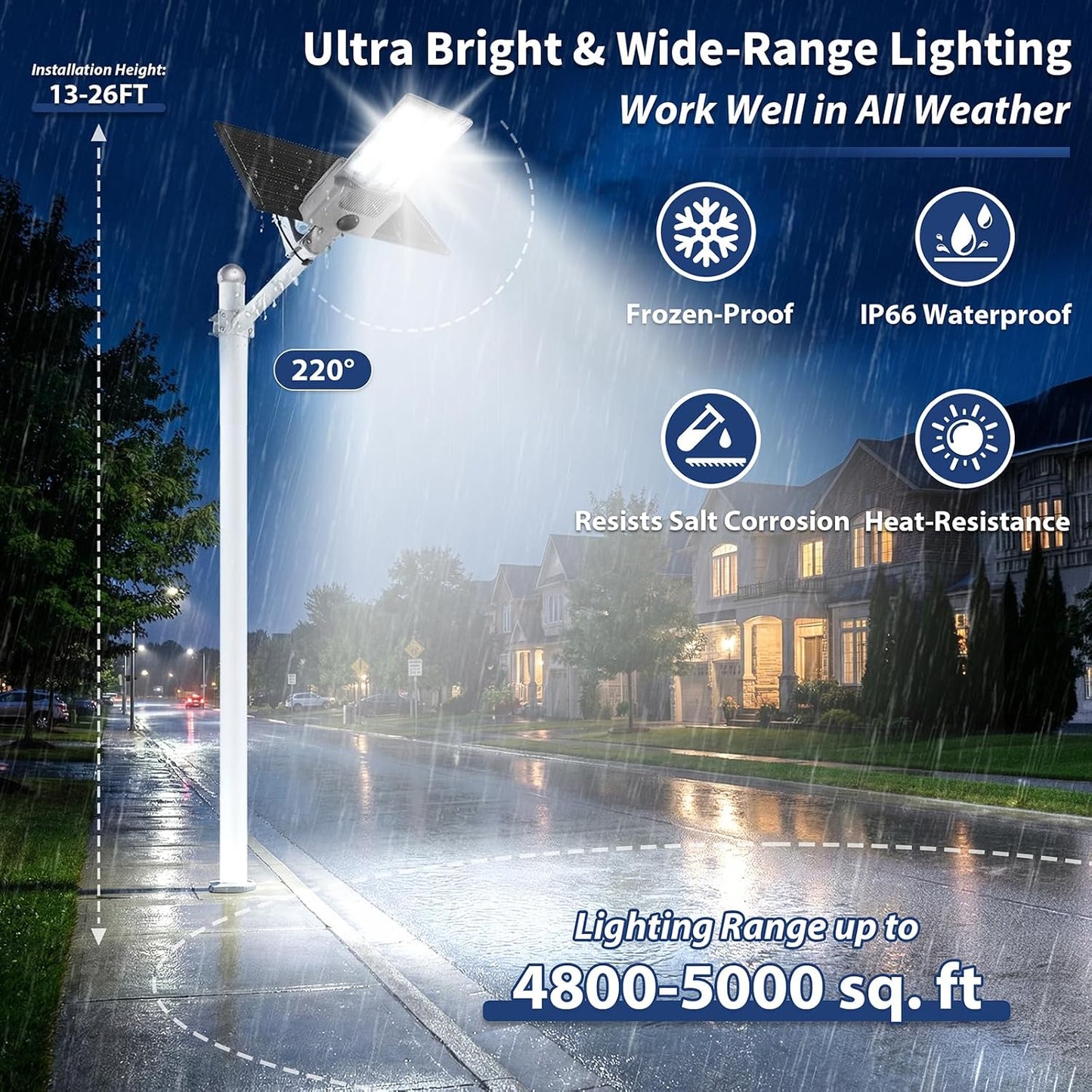 Luz solar 12000W aluminio sensor movimiento 6500K gris