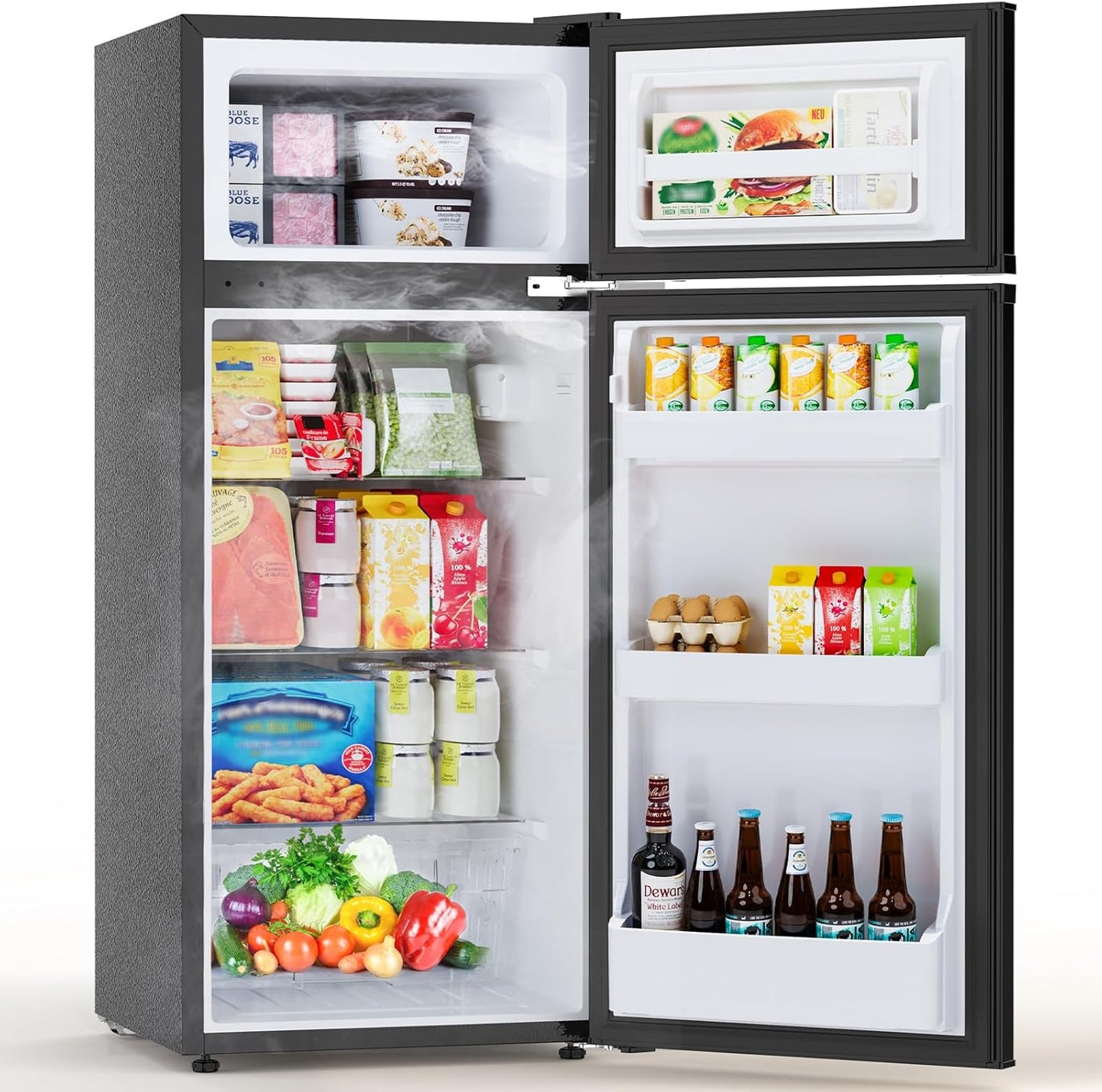 Mini refrigerador 4.5 pies cúbicos con congelador 2 puertas