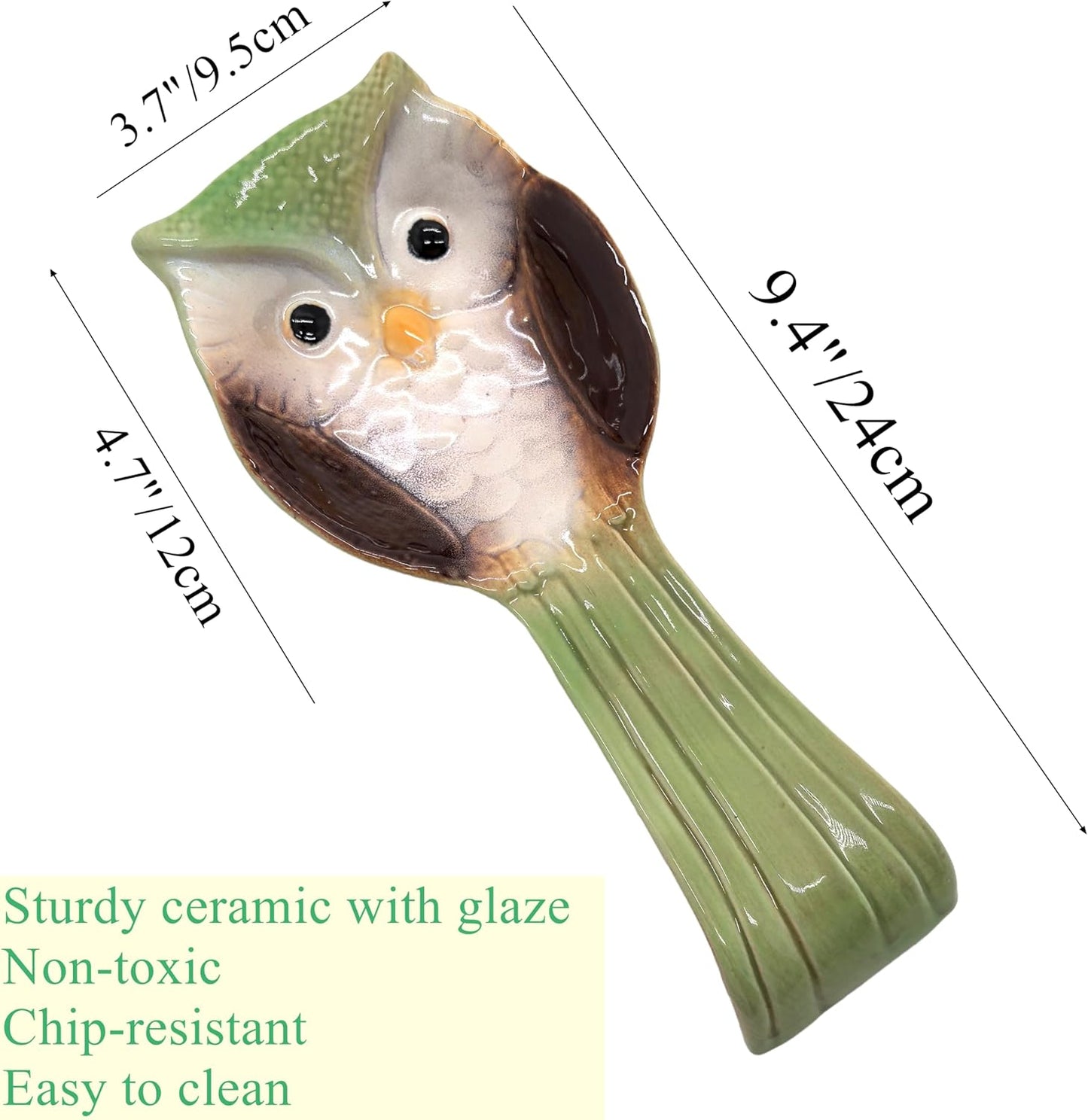 Soporte de cuchara de cerámica para espátula pinzas utensilios de cocina