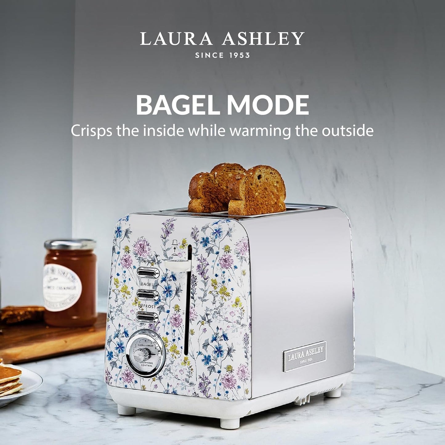 Tostadora 2 Rebanadas Acero Inox VQ Laura Ashley