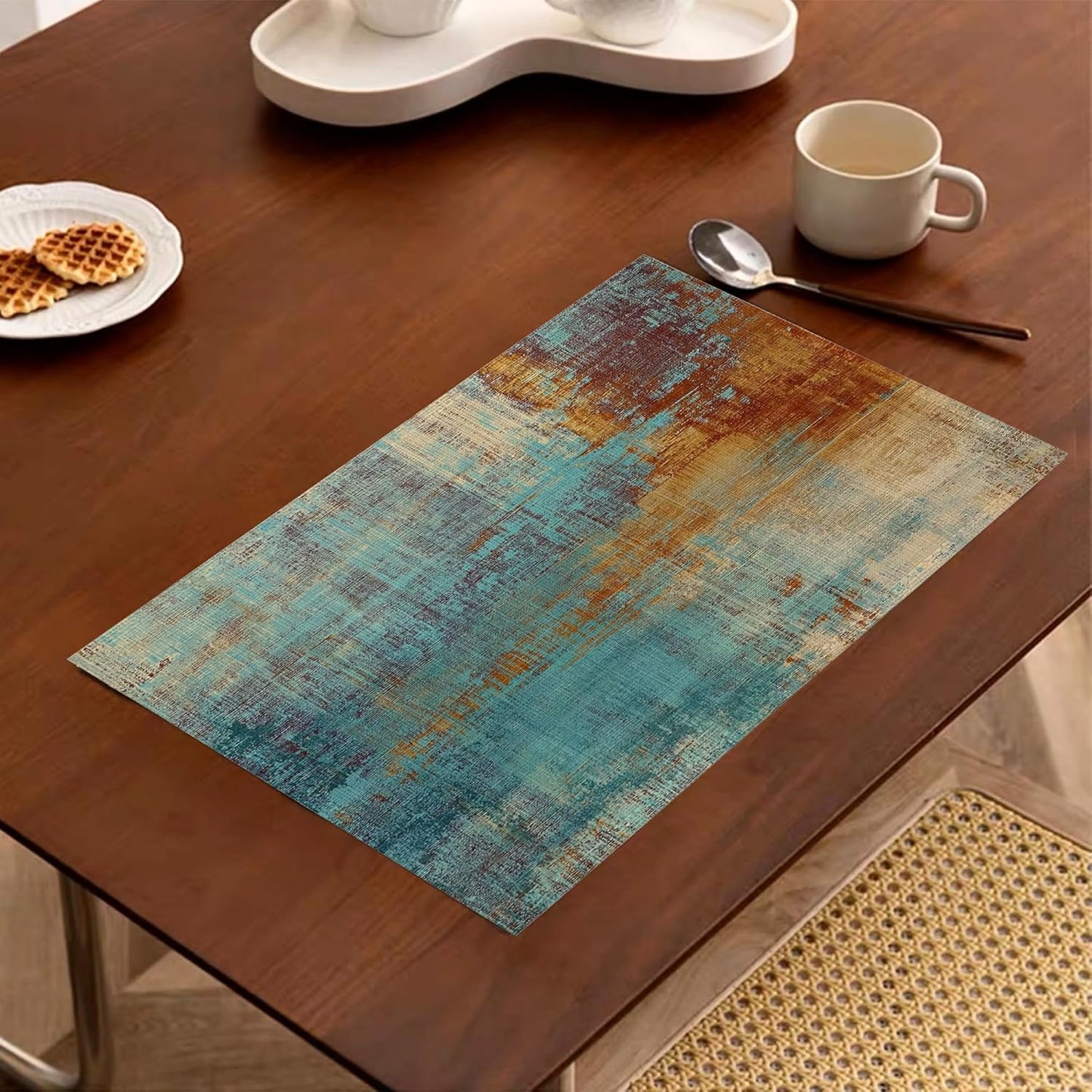 Set 6 Placemats 12x18 pulg resistente al calor