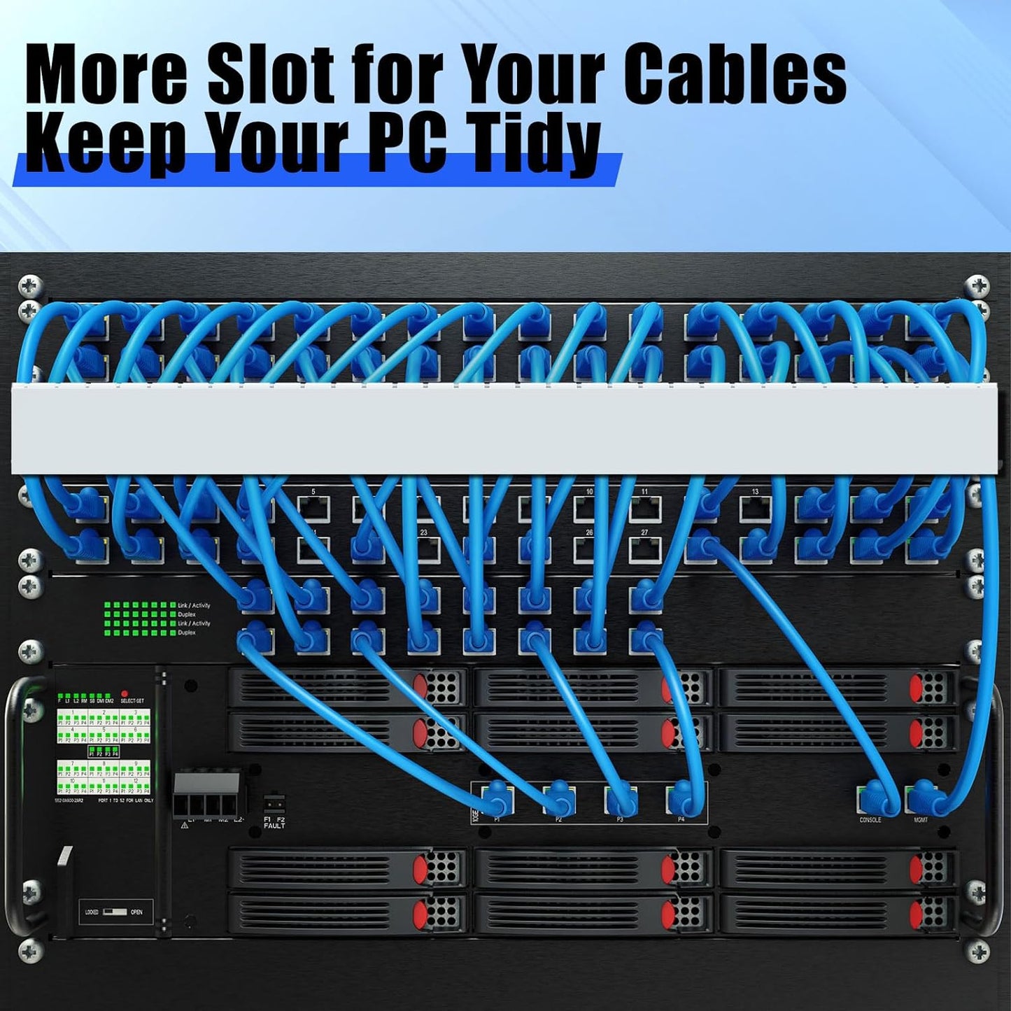 Canal cable escritorio 123pulg gestionar cables