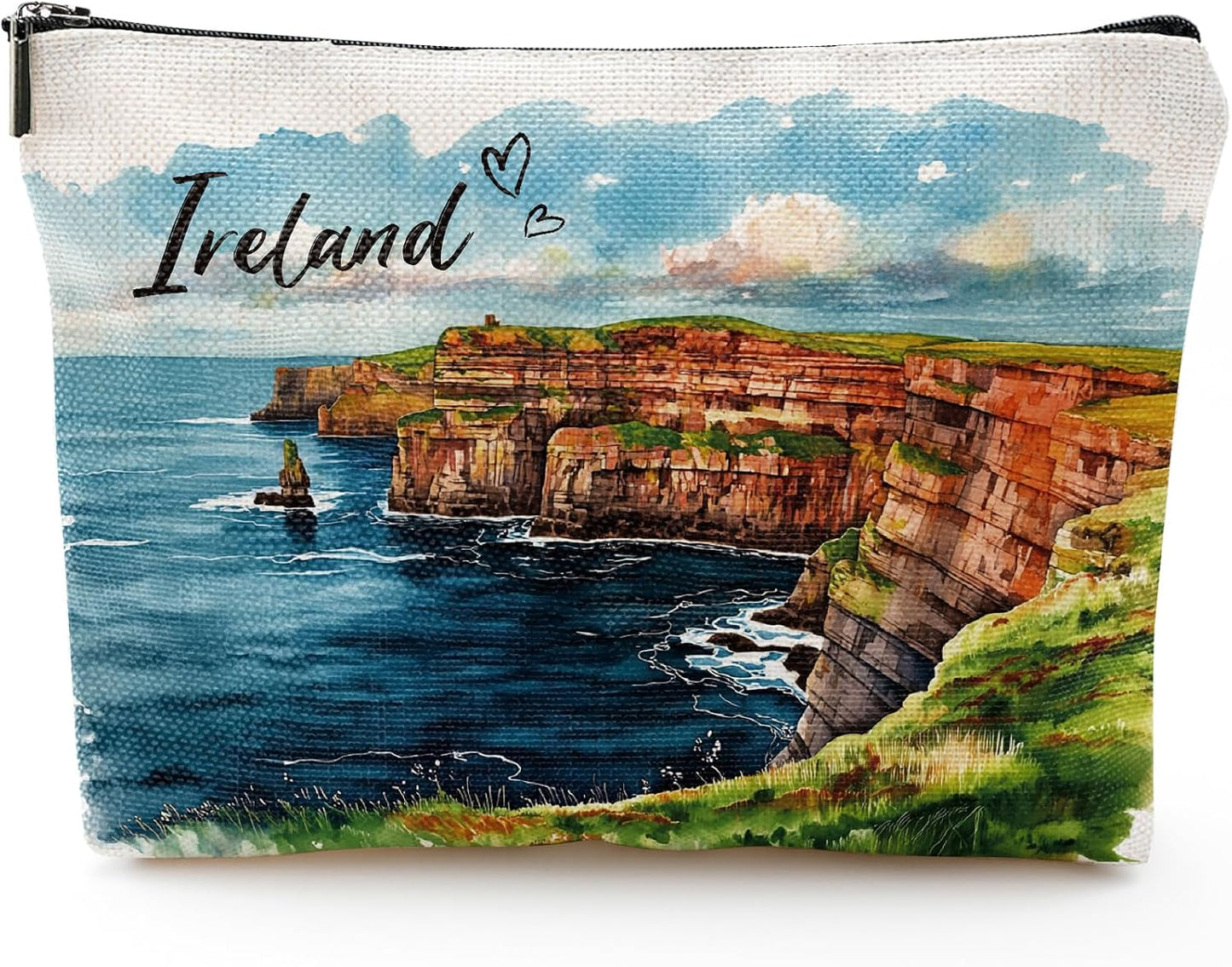 Bolsa maquillaje souvenir Irlanda para viajeras mujeres