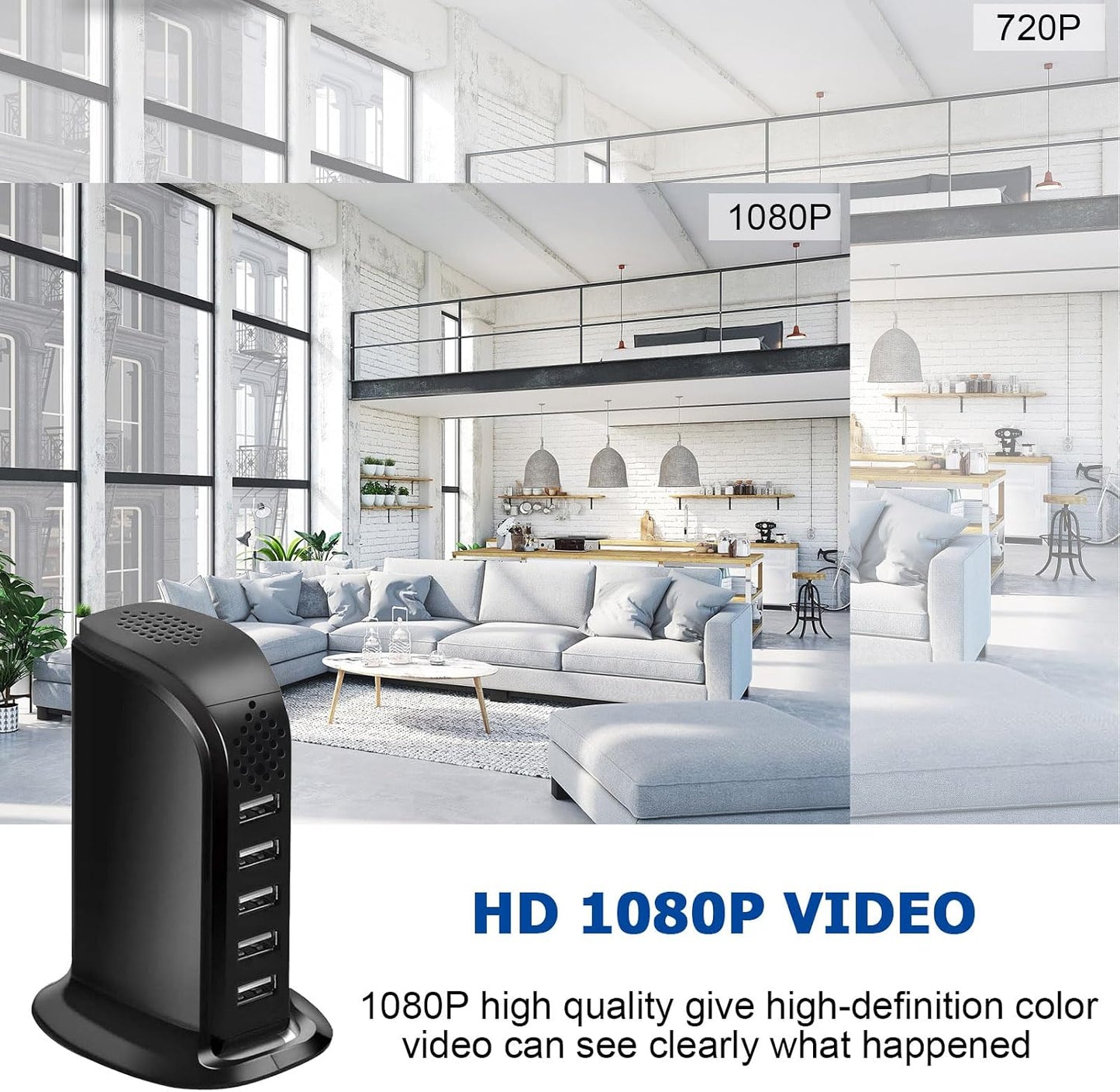 Cámara HD 1080P USB WiFi sin audio para vigilancia y niñera