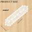 Tapete para mesa de encaje blanco de algodón 45 x 13.38 pulgadas