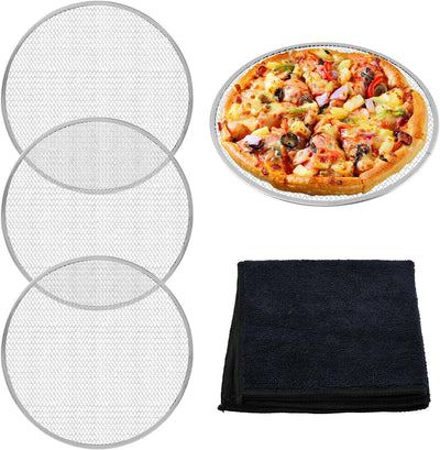 Bandejas de pizza antiadherente 12 pulgadas con borde reforzado