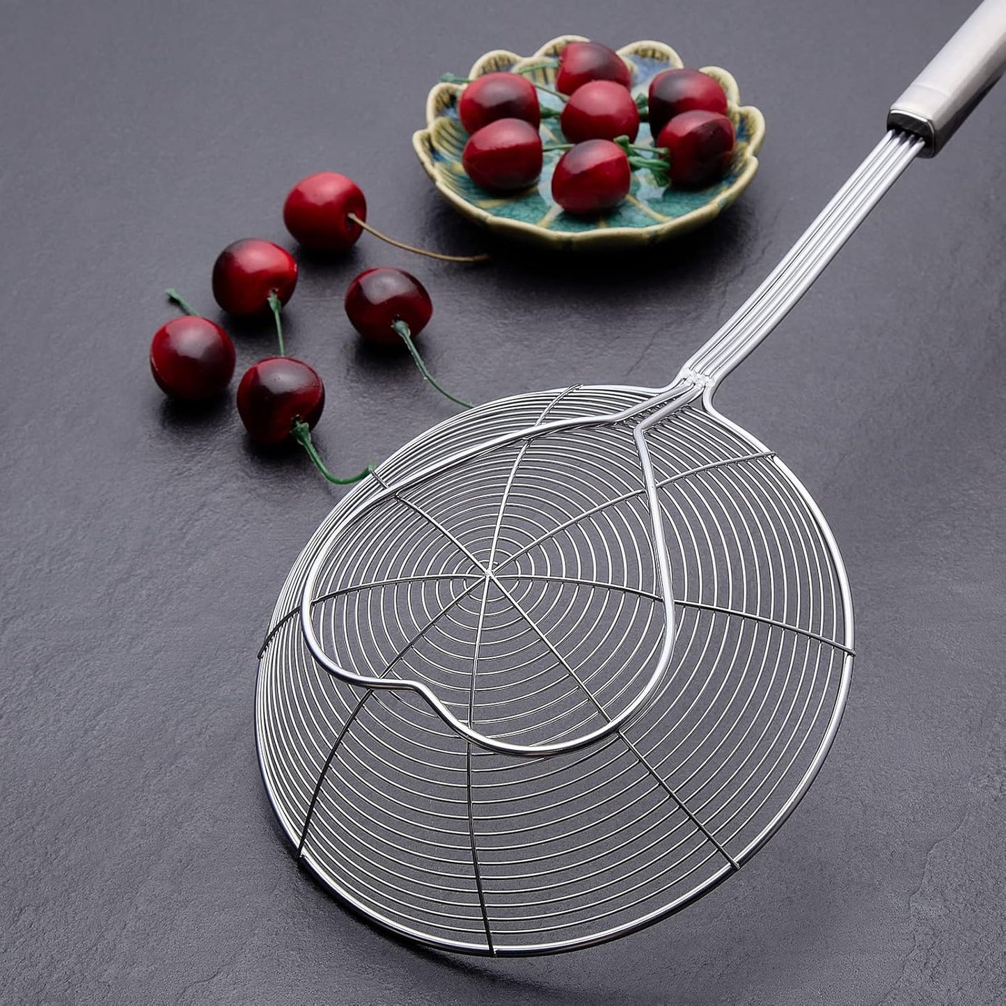 Cuchara espumadera acero inox 5.5pulg con asa