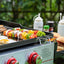 Brochetas acero inox 13pulg set 12 pzas color plateado