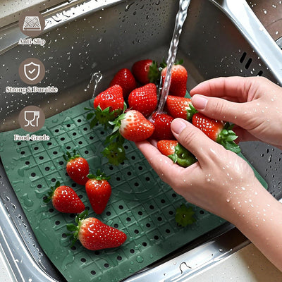 Tapete secado platos 12x10pulg fregadero cocina
