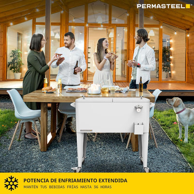 Enfriador fiesta con divisor 80qt 36 horas bandeja servir