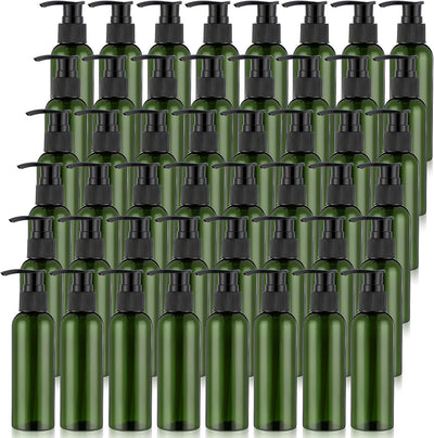 48 Botellas Plástico 4oz con Bomba Dispensador Champú