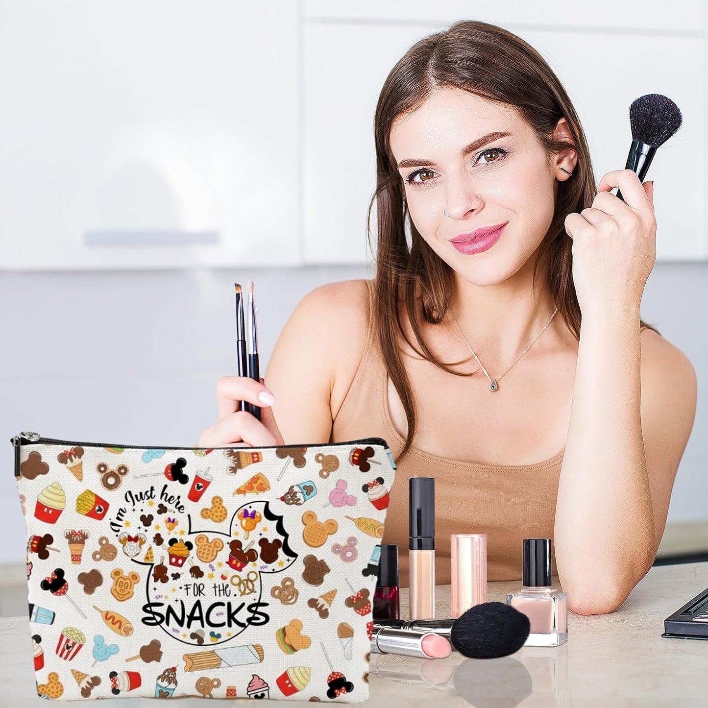 Bolsa maquillaje animal colorida